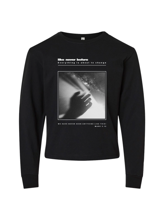 Like Never Before Kids Long Sleeve Tee - Black